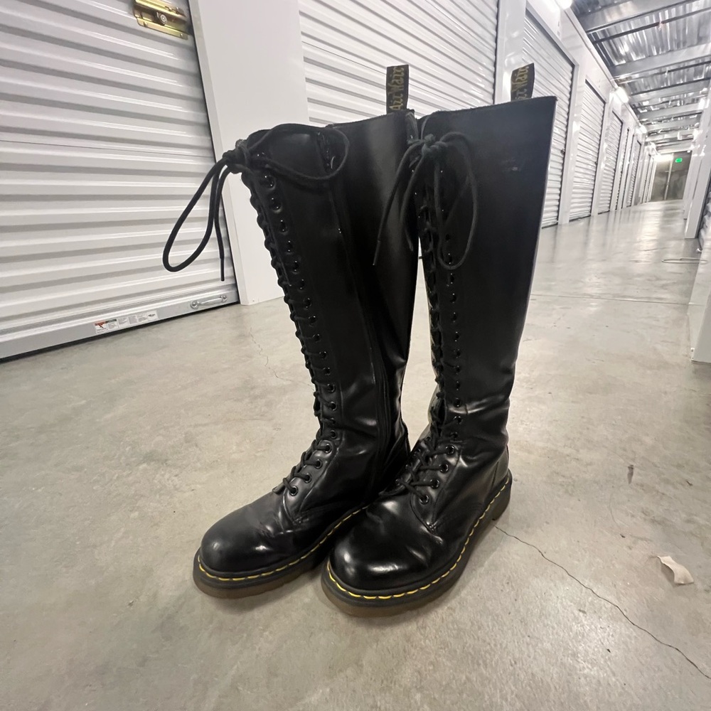 Dr. Martens Black Combat Boots